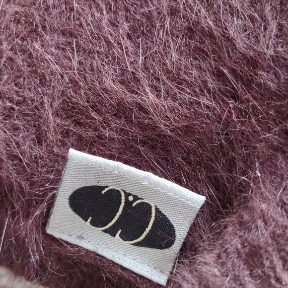 NWT C.C. Fashion Collection Brown Angora Blend Ruffle One Size Scarf - Picture 4 of 9